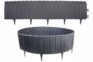 Obrubník palisáda - ZÁHRADNÝ NÁBYTOK 15m PALISADE EDGES grafitová záhrada
