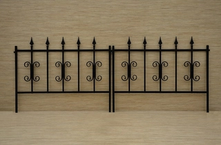 KOVOVÝ ZÁHRADNÝ PLOT 100 x 80 cm do záhrady