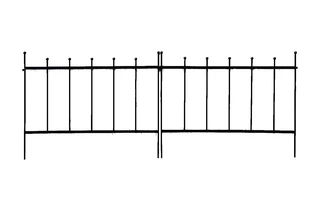 KOVOVÝ ZÁHRADNÝ PLOT 100 x 80 cm záhradný okraj