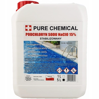 Bazénová chémia - ČISTÝ CHEMICKÝ kvapalný chlór 6 kg 5 l