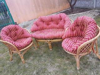 Vankúše  - VANKÚŠOVÉ vankúše na ratanový nábytok SET_