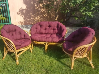 Vankúše  - Vankúše na vankúše pre ratanový nábytok _ Bordeaux
