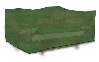 Kryt na záhradný nábytok - Záhradná plachta na súpravu 350 x 250 x 75 cm, zelená
