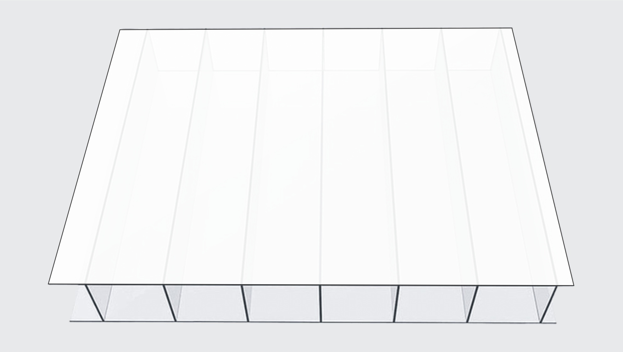 Polykarbonátové viacstenné dosky Ultraplast 3 m x 210 cm x 10 mm