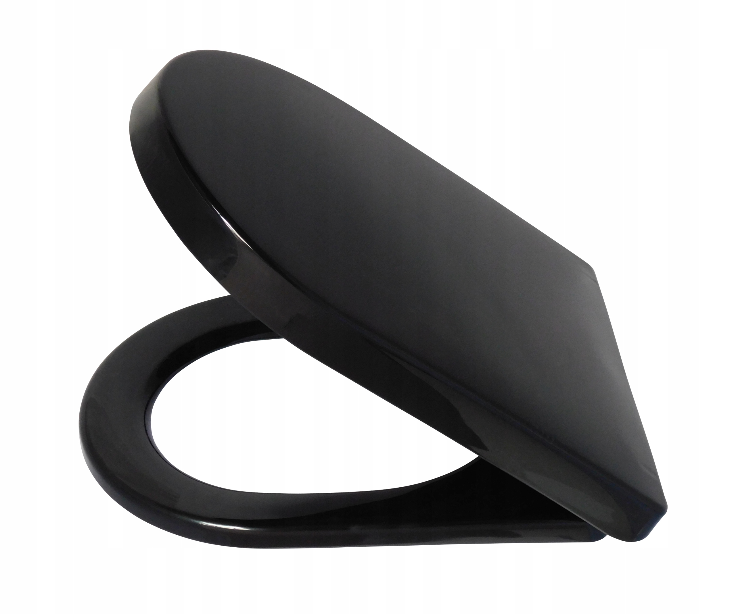 Estiva Fast New Black WC sedadlo, čierny polypropylén