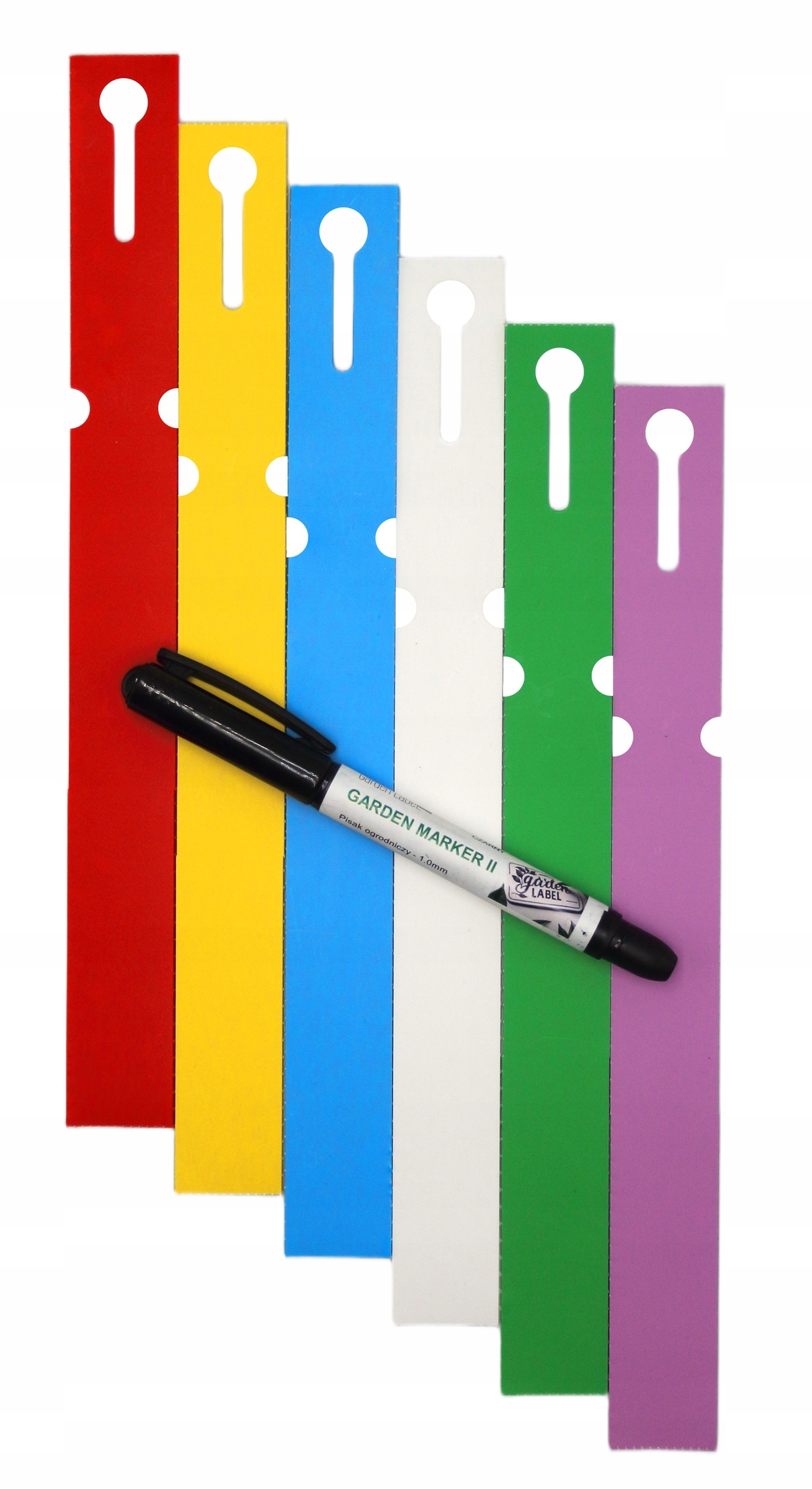 POPISOVAČ ll+ Etikety 6 FARIEB slučka na popis rastlín 254x25mm (25x254) 600