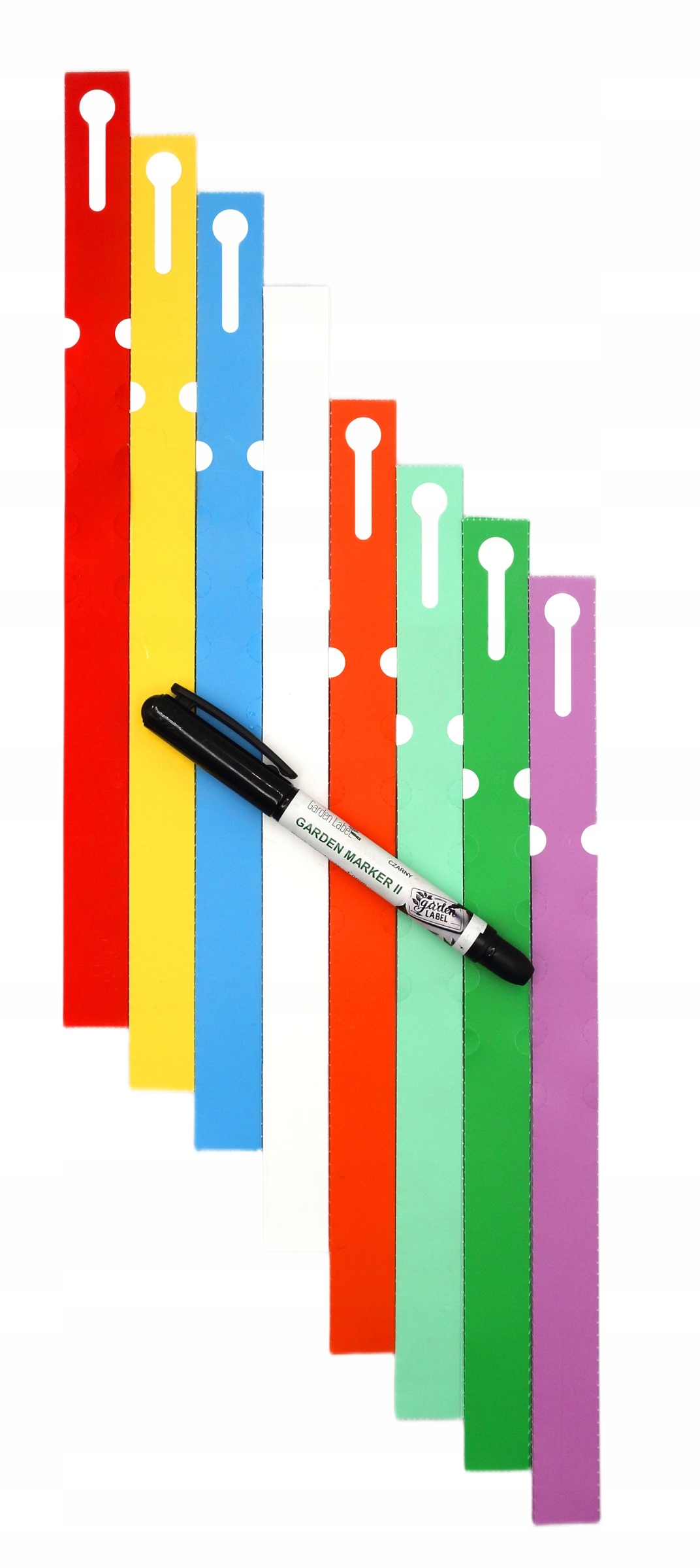POPISOVAČ ll+ 8 FARIEB slučkové štítky na popis rastlín 327x20mm (20x327) 800