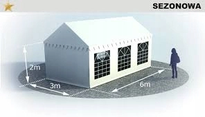Predajný stan, altánok - KRYT STRECHY + STENY NA STANOVÝ PAVILÓN 3x6 m