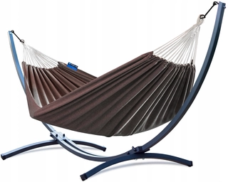 Hojdacia sieť hamak -  POTENZA Rám 220KG + ROMA XL 220x160 BROŽNÝ