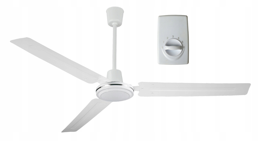 PRIEMYSELNÝ STROPNÝ VENTILÁTOR 142cm + REGULÁTOR
