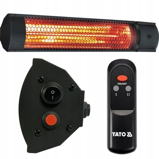 Sálavý ohrievač - Infračervené 2000W radiátor s YATO diaľkovým ovládaním