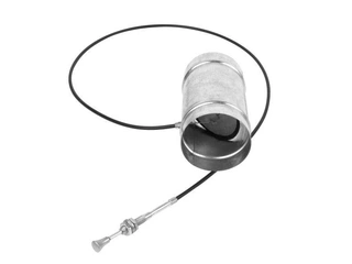Potrubie, rozvody ku krbu - Throttle s káblovou Cable Fi 100 Pipe krbom