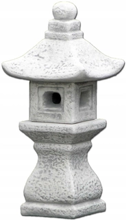Japonská lampa Pagoda s betónovým záhradným obrázkom