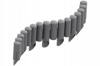 Obrubník palisáda - Okraj palisády na trávnik GARDEN GRAPHITE 230 cm