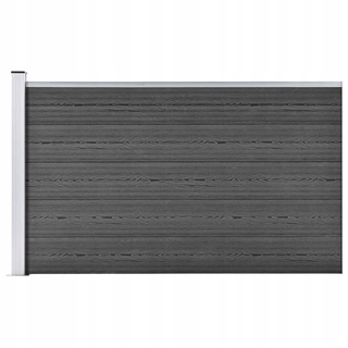 Pletivo, oplotenie - Plot panel, WPC, 175x105 cm, čierna
