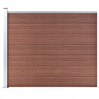 Pletivo, oplotenie - Panel WPC plot, 175x146 cm, hnedá
