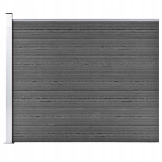 Pletivo, oplotenie - Panel WPC plot, 175x146 cm, čierna