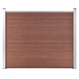 Pletivo, oplotenie - Panel WPC plot, 180x146 cm, hnedá