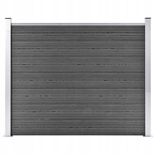 Pletivo, oplotenie - Panel WPC plot, 180x146 cm, čierna