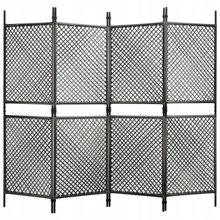 Pletivo, oplotenie - Plot panel z Poliratanu, 2,4x2 m, anthrac