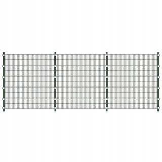 Pletivo, oplotenie - Plot panel s stĺpmi, 6x2 m, zelený