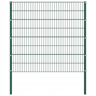 Pletivo, oplotenie - Plotový panel so stĺpikmi, železo, 1,7 x 1,6