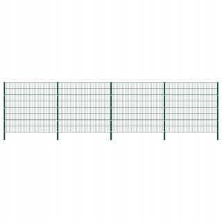 Pletivo, oplotenie - Plot panel s stĺpikmi, železo, 6,8 x 1,6