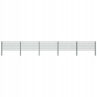 Pletivo, oplotenie - Plot panel s stĺpikmi, železo, 8,5 x 0,8