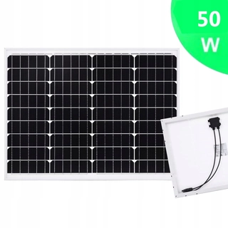 Solárny panel - Solárny panel, 50 W, hliníkové a bezpečnostné sklo