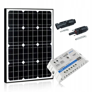 Solárny panel - Solárny panel 50W + regulátor 5A set