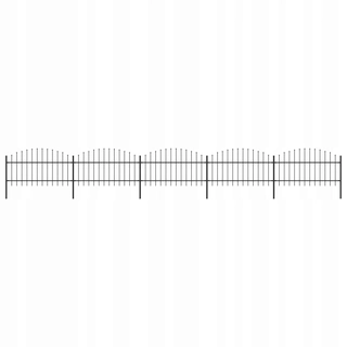 Pletivo, oplotenie - Plotové panely s hrotmi, oceľ, (1-1,25) x 8,