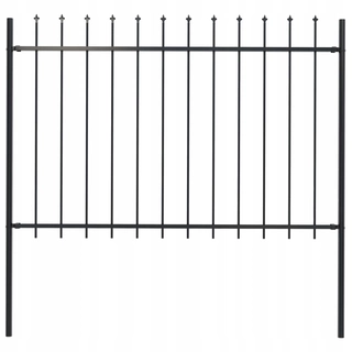 Pletivo, oplotenie - Plotové panely s hrotmi, oceľ, 1,7 x 1,2 m,