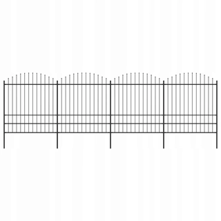 Pletivo, oplotenie - Plotové panely s hrotmi, oceľ, (1,75-2) x 6,