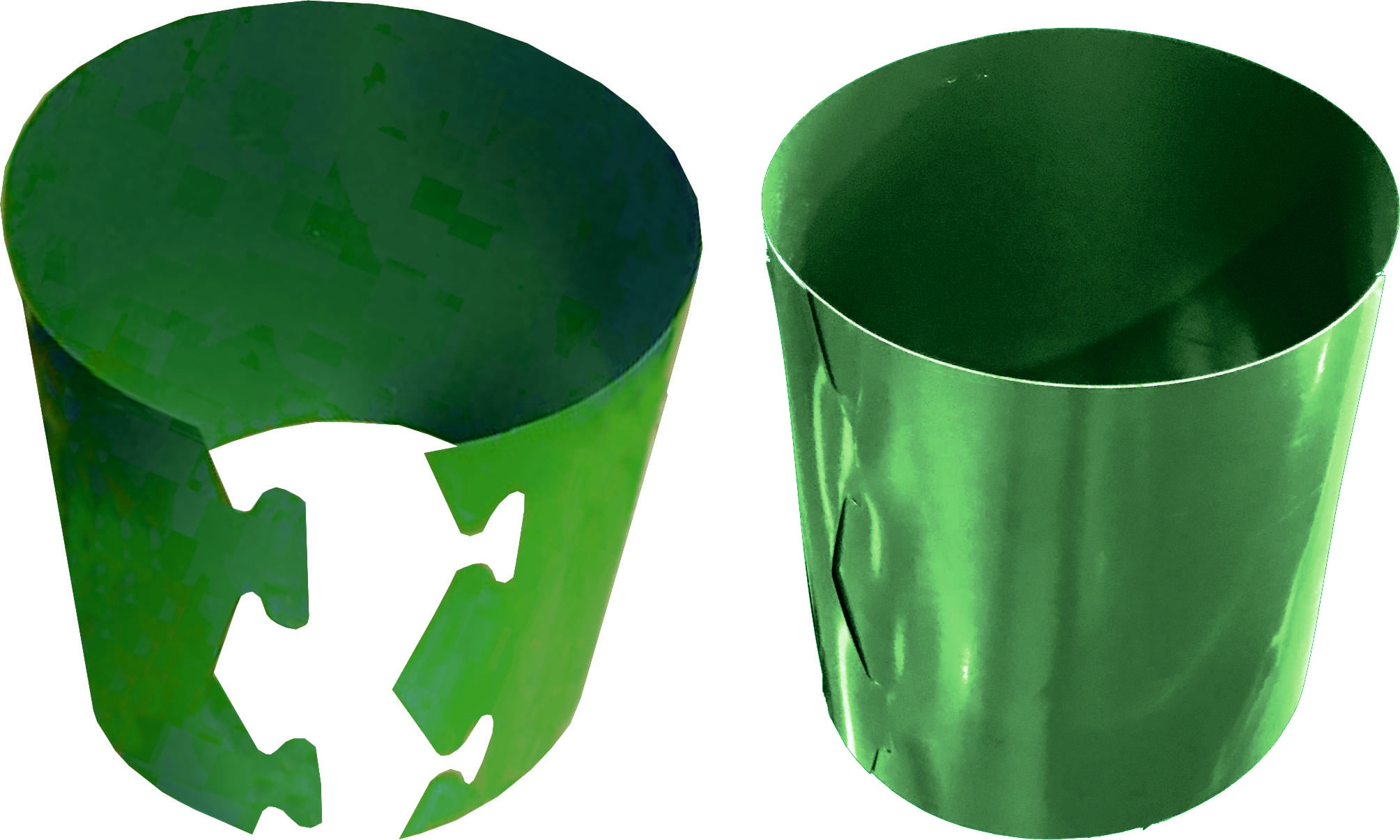 Kvetináč oslonki.net.pl 18 cm x 18 x 18 cm priemer 20 cm plastové odtiene zelenej