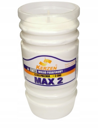 Parafínové vložky KERZEN MAX - Biele, 11 cm, Balenie 30 ks