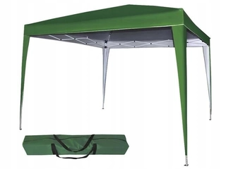 Predajný stan, altánok - Skladací záhradný altánok 3x3m zelený P7901