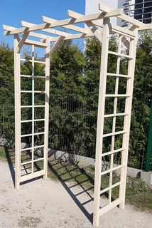 Perangola -  Drevená záhradná pergola, priechod 133x50x200