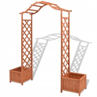 Perangola -  Oblúková záhradná pergola s kvetináčmi, 180x