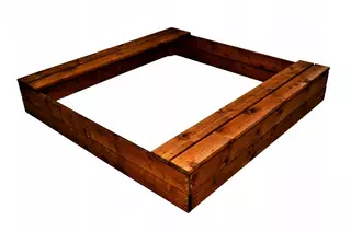 Detské ihrisko - XXL pieskovisko drevené LAVICE 150x150 cm POĽSKO