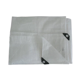 Krycia plachta - Plachta 4x5 priehľadná, 100g / m2 vystužená