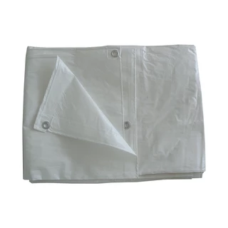 Krycia plachta - Plachta 5x8 biela 90g / m2 ochranné plachty