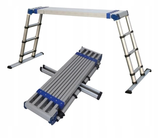Rebrík - Steigen 195 cm teleskopická rebrík platforma