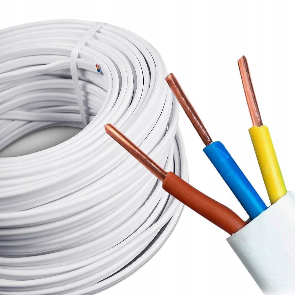 Plochý elektrický a inštalačný kábel YDYp Damir 3 x 1,5