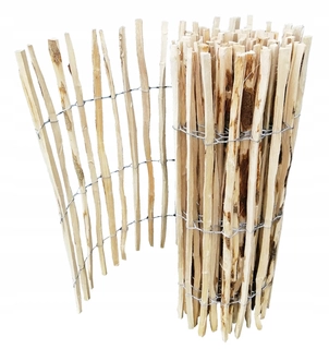 Lieskový plot, plot, palisáda, výška 100 cm