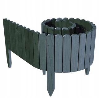 Obrubník palisáda - Záhradný plot antracitový šedý pojazdový 2m x 40
