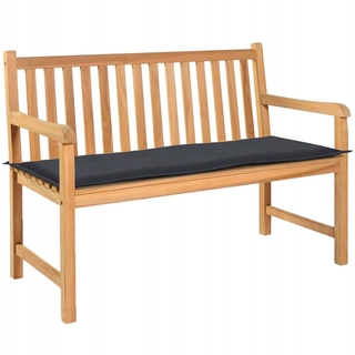 Vankúše  - Vankúš pre záhradnú lavicu, antracit 120x50x3 c