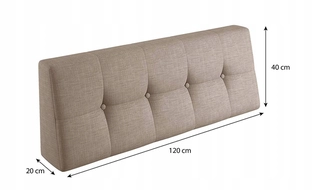 Vankúše - Paletový vankúš BACKREST vankúš na lavičke120/40