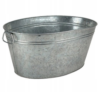 Stojan na kvety - Obchodný kontajner 55 cm x 38 cm, pozinkovaná vaňa