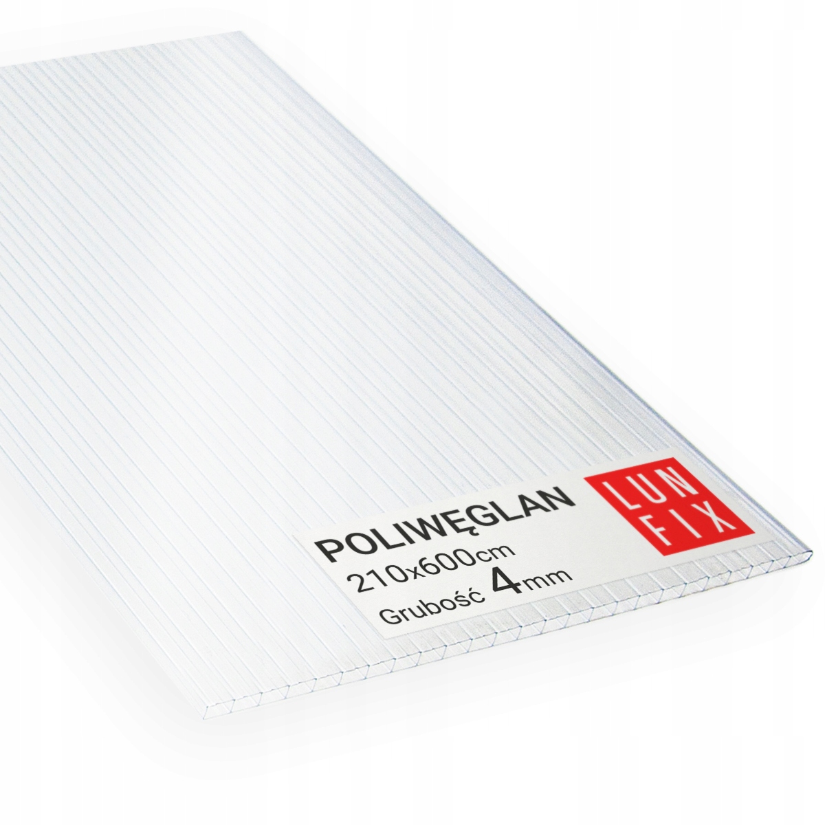 Polykarbonátová komorová doska Lun Fix 6 m x 210 cm x 4 mm