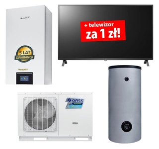 Tepelné čerpadlo - Tepelné čerpadlo GREE VERSATI SPLIT 10kW + zostava + TV1 PLN